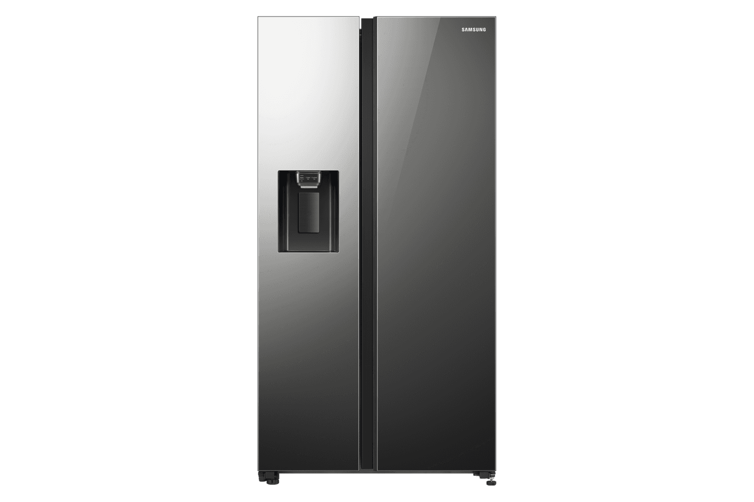 Samsung 635L Refrigerator Side by Side Non-plumbed Water & Ice dispenser Mirror Black RS64R53112A